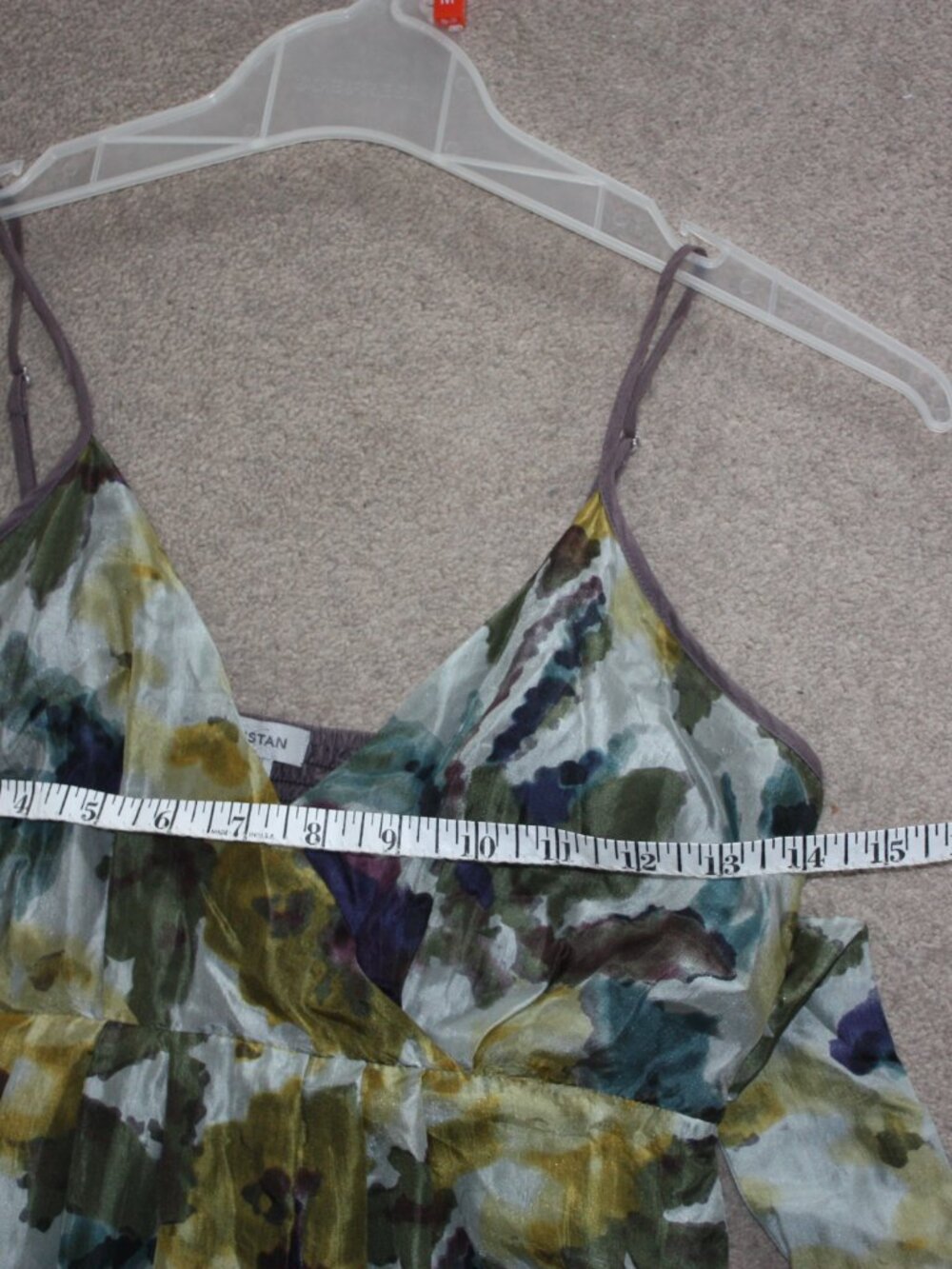 Tristan Silk Floral Maxi Dress XS Size 1 Romantic Cottagecore Elegant Slip Dress - Picture 10 of 11